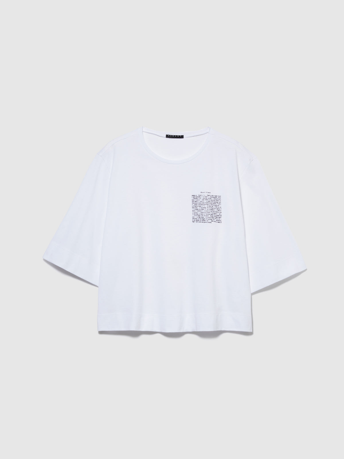 T-shirt boxy fit con stampa laminata