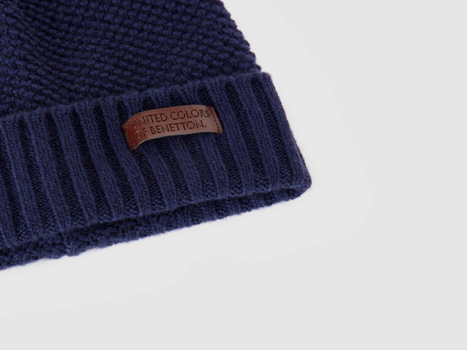 Cappello in misto lana da uomo blu scuro 3 | Benetton Outlet