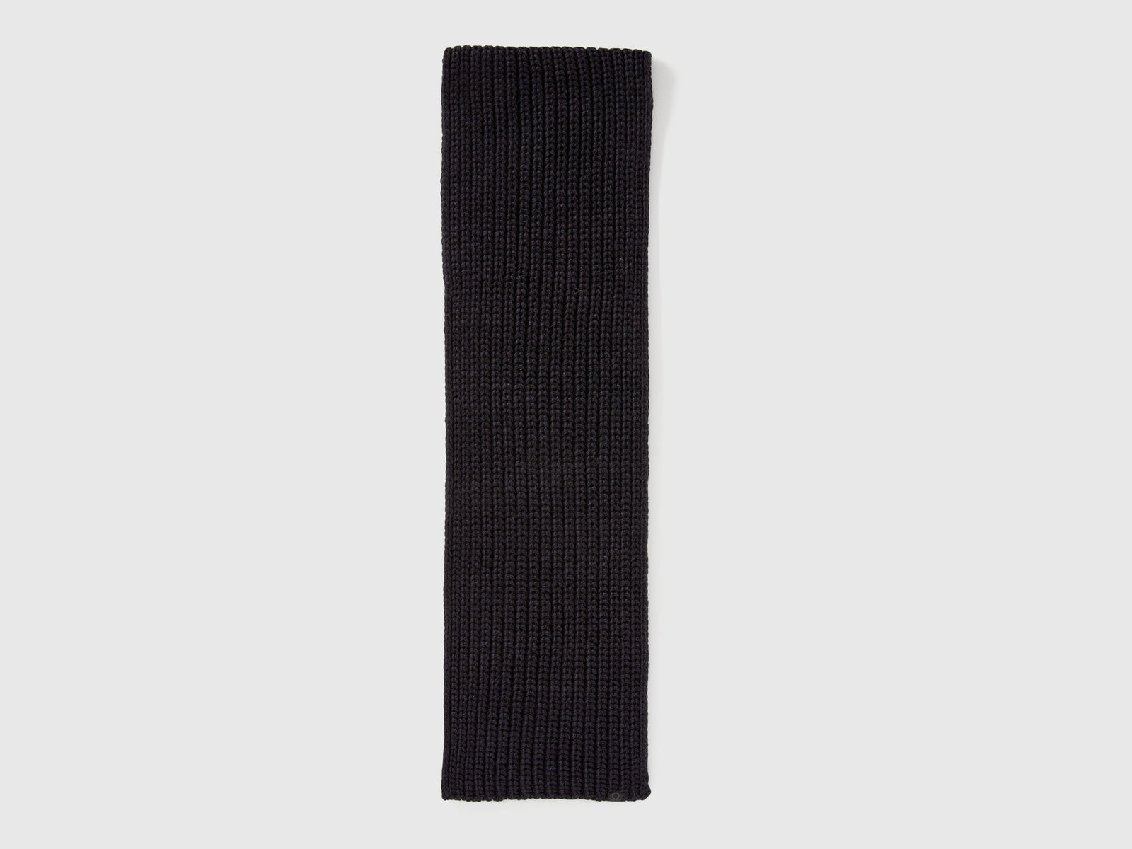 Sciarpa in misto lana da bambino nero 2 | Benetton Outlet
