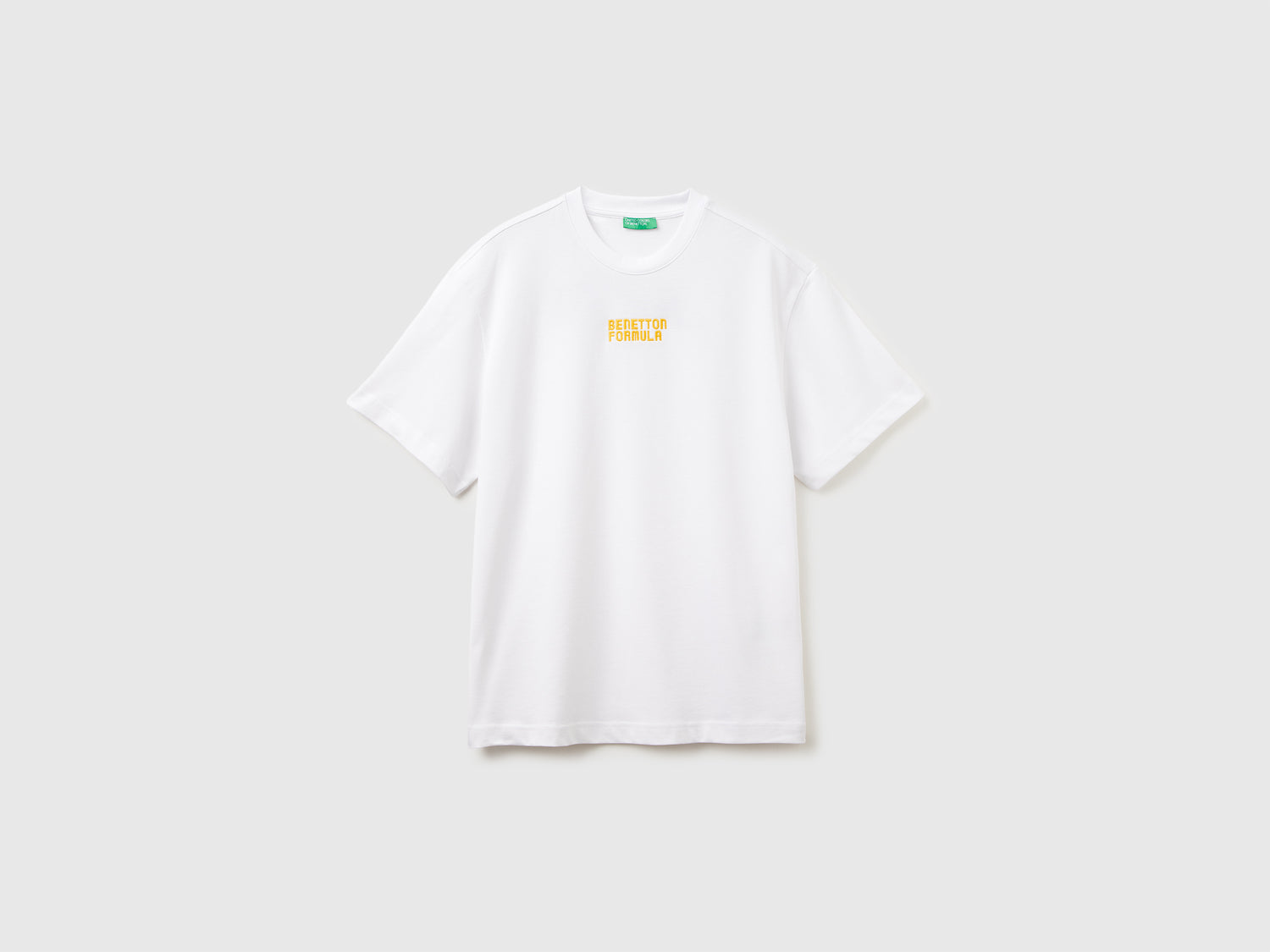T-shirt Benetton Formula manica corta da uomo bianco | Benetton Outlet