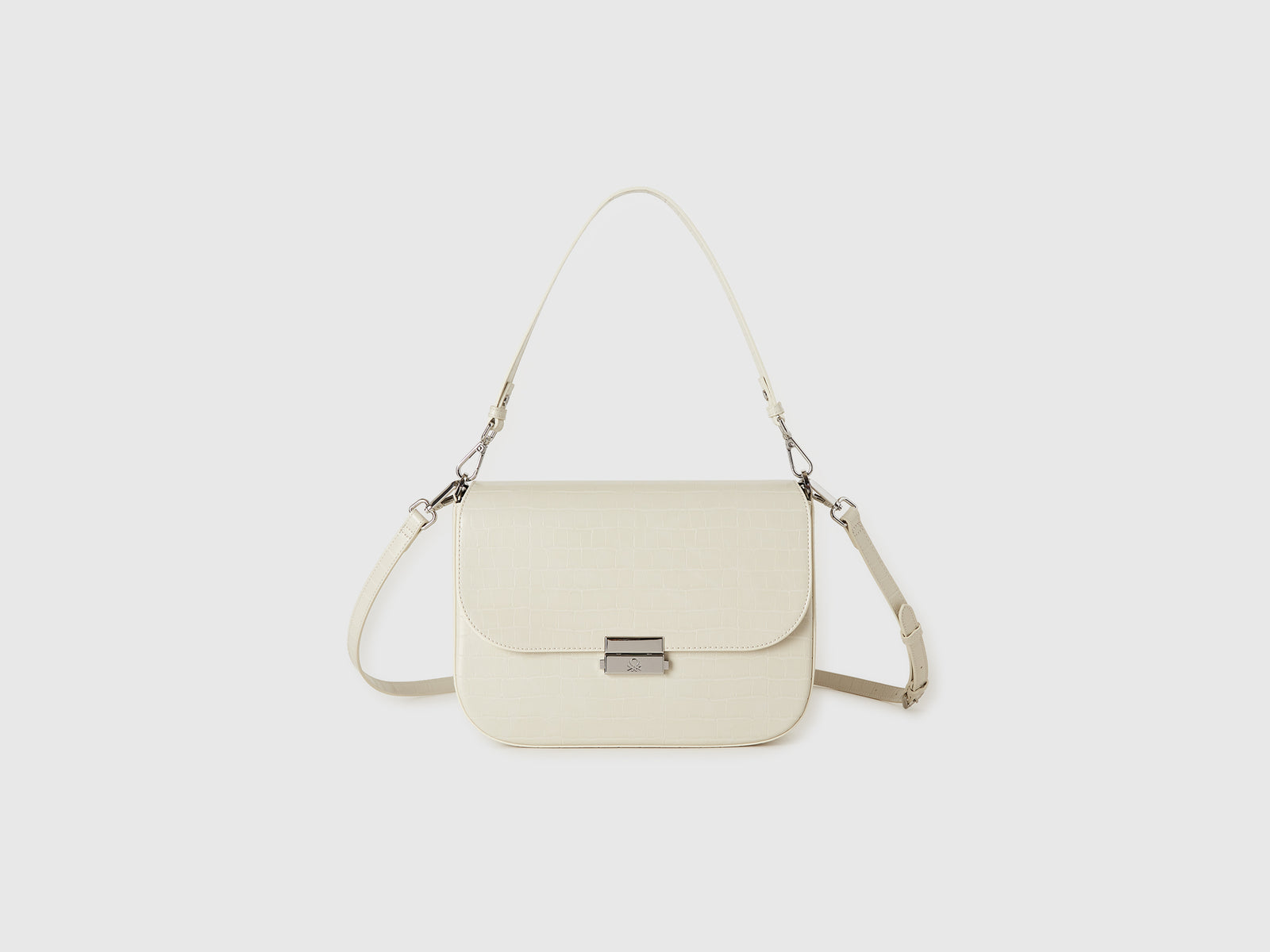 Be Bag grande panna con stampa cocco da donna bianco panna | Benetton Outlet