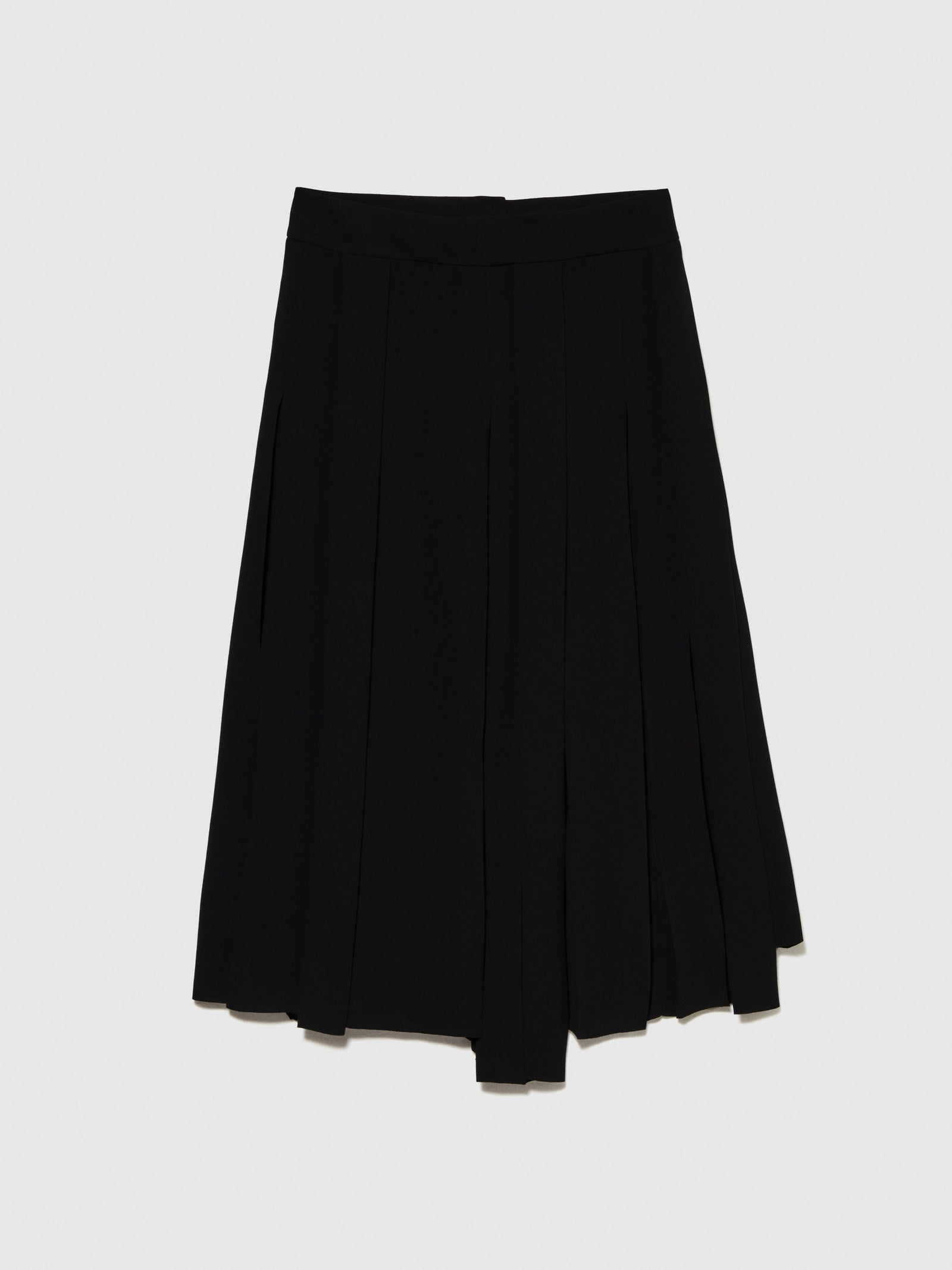 Gonna midi con fasce da donna nero | Sisley Outlet