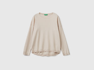Maglia in cotone con scollo rotondo