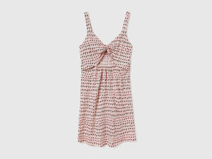 Vestito copricostume smanicato in misto viscosa