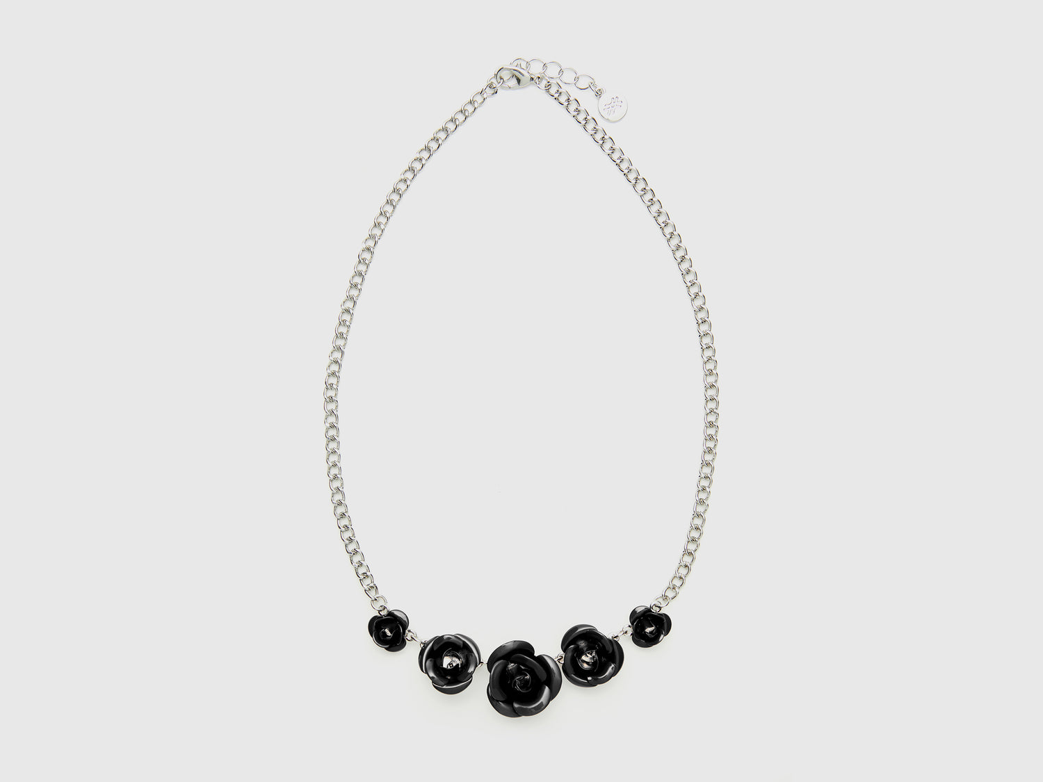Collana con rose da donna nero | Benetton Outlet
