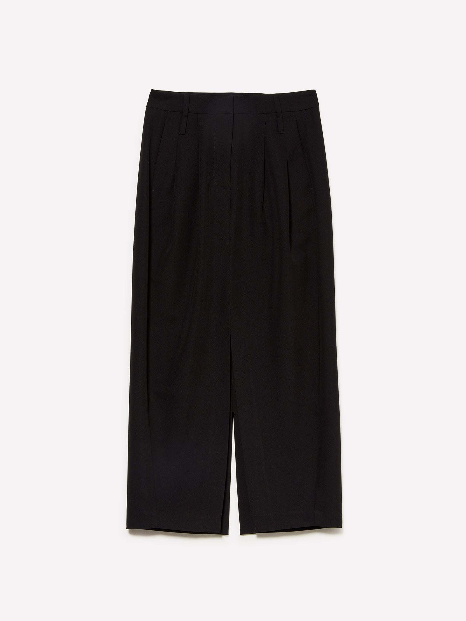 Gonna midi con spacco da donna nero | Sisley Outlet