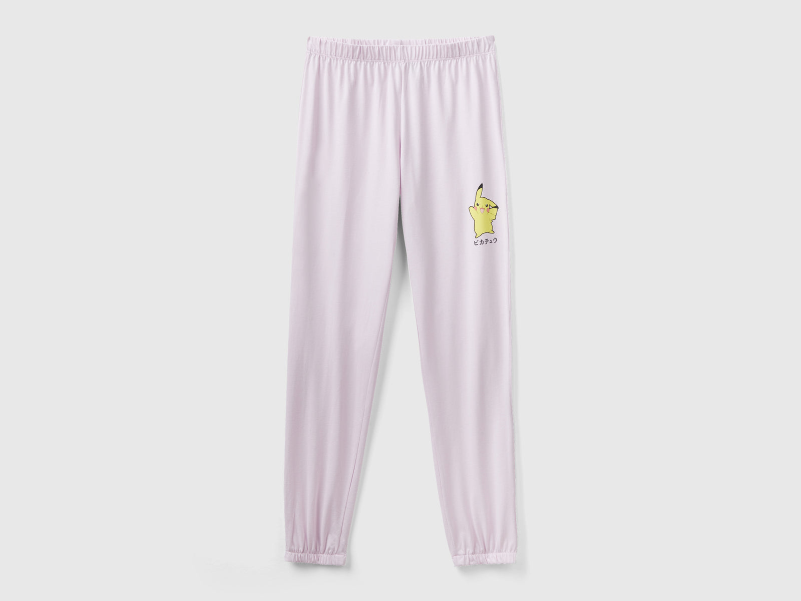 Pantaloni Pokémon in cotone a fibra lunga da donna lilla | Benetton Outlet