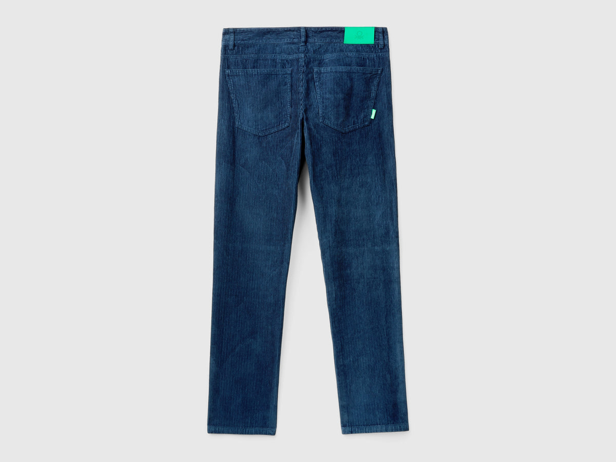 Pantaloni regular fit in velluto