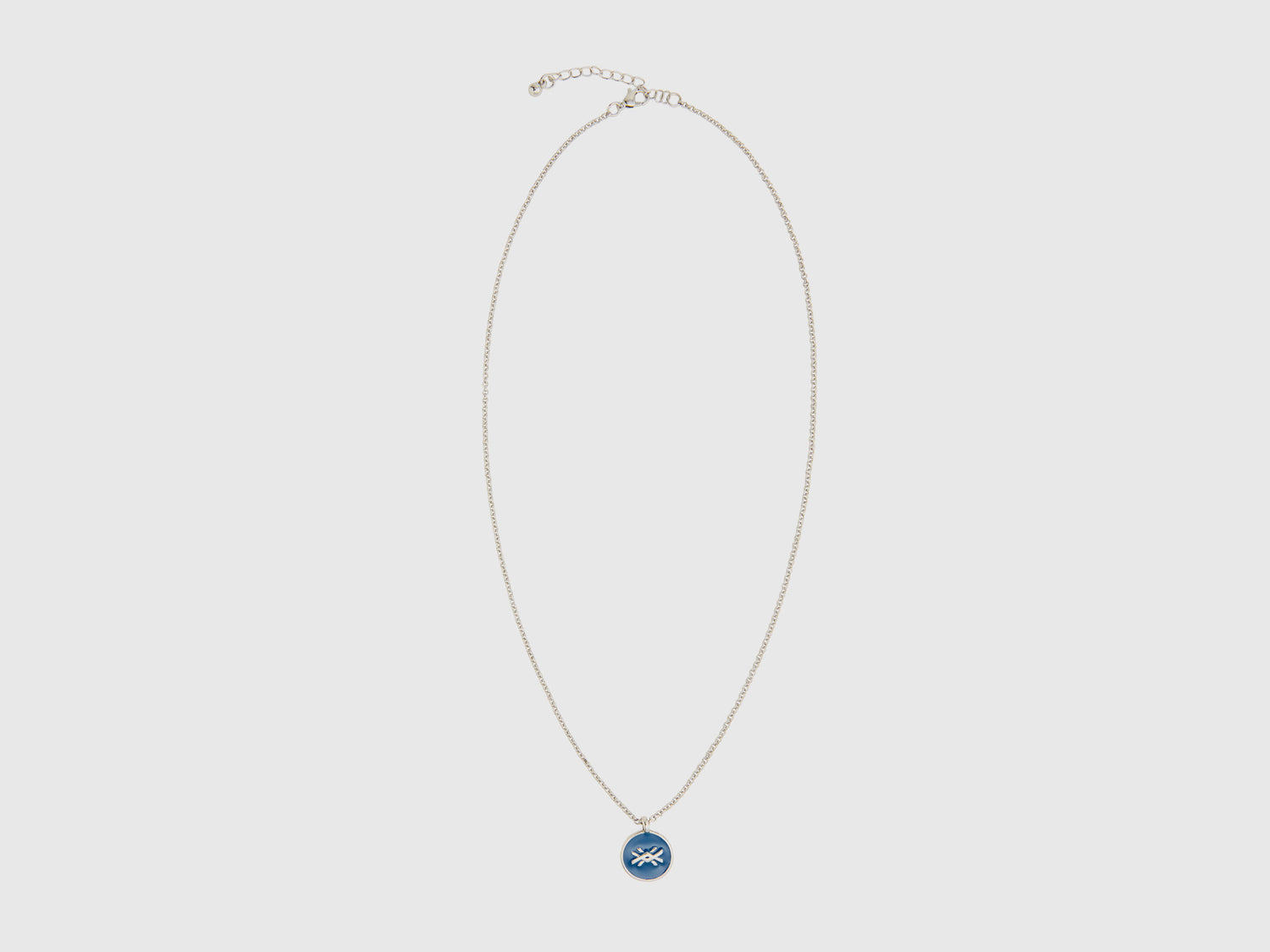 Collana con pendente da donna celeste | Benetton Outlet