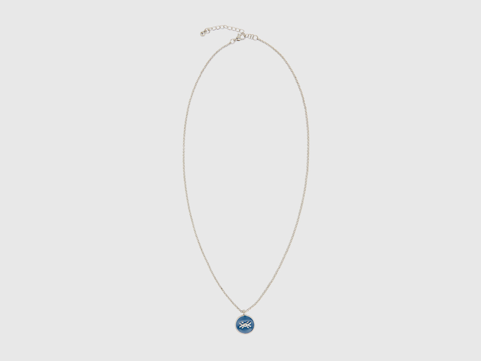 Collana con pendente da donna celeste | Benetton Outlet