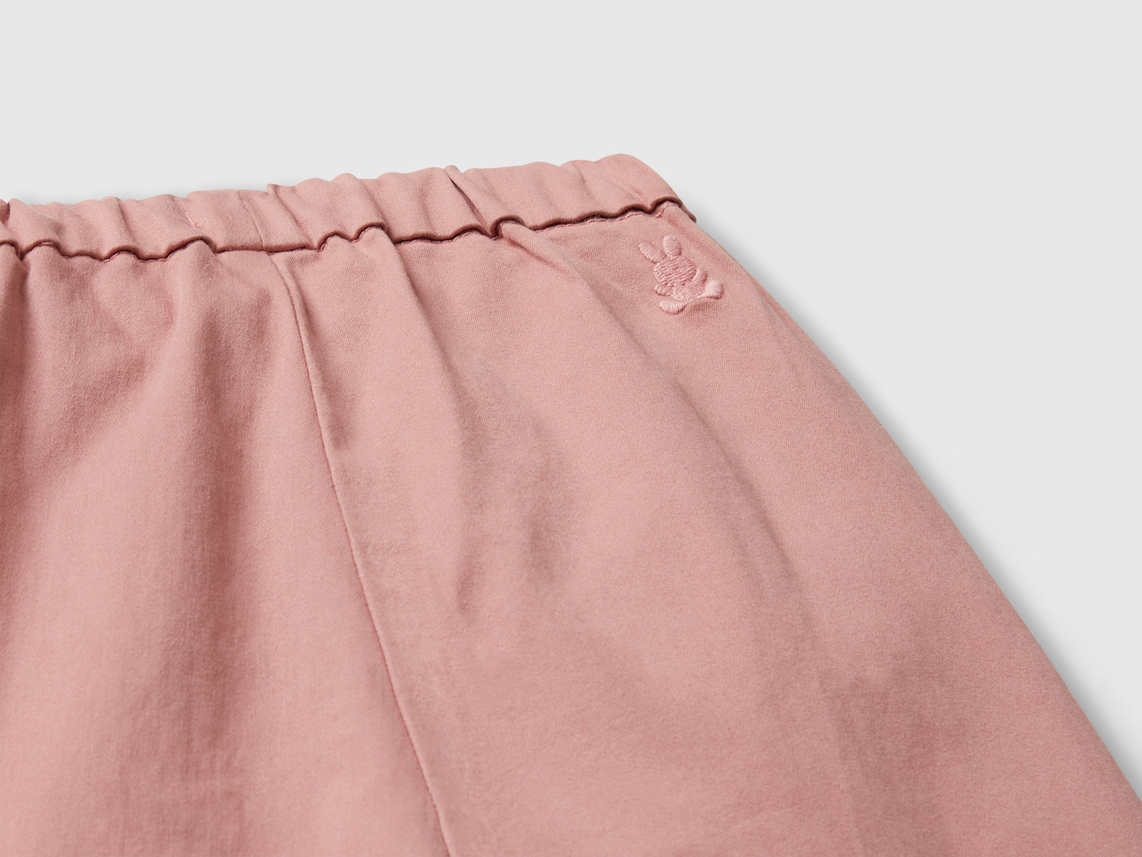 Pantaloni con coulisse da neonato salmone 3 | Benetton Outlet