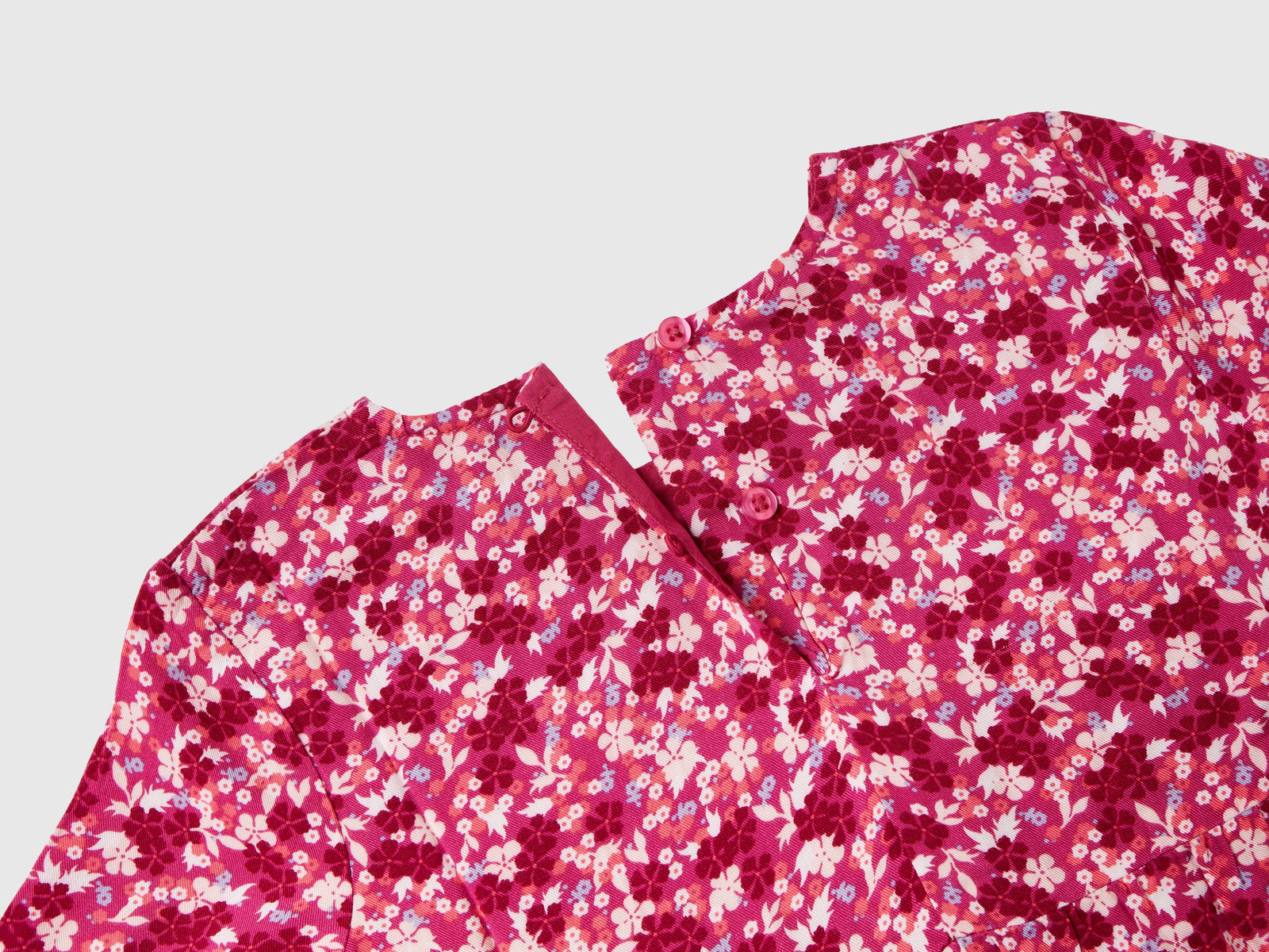 Abito fluido a fiori da bimba multi-color 2 | Benetton Outlet