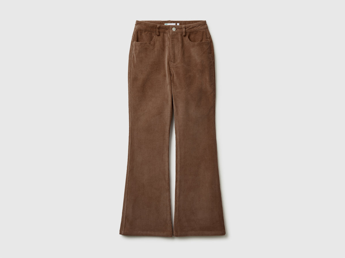 Pantaloni bootcut in velluto