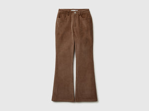 Pantaloni bootcut in velluto
