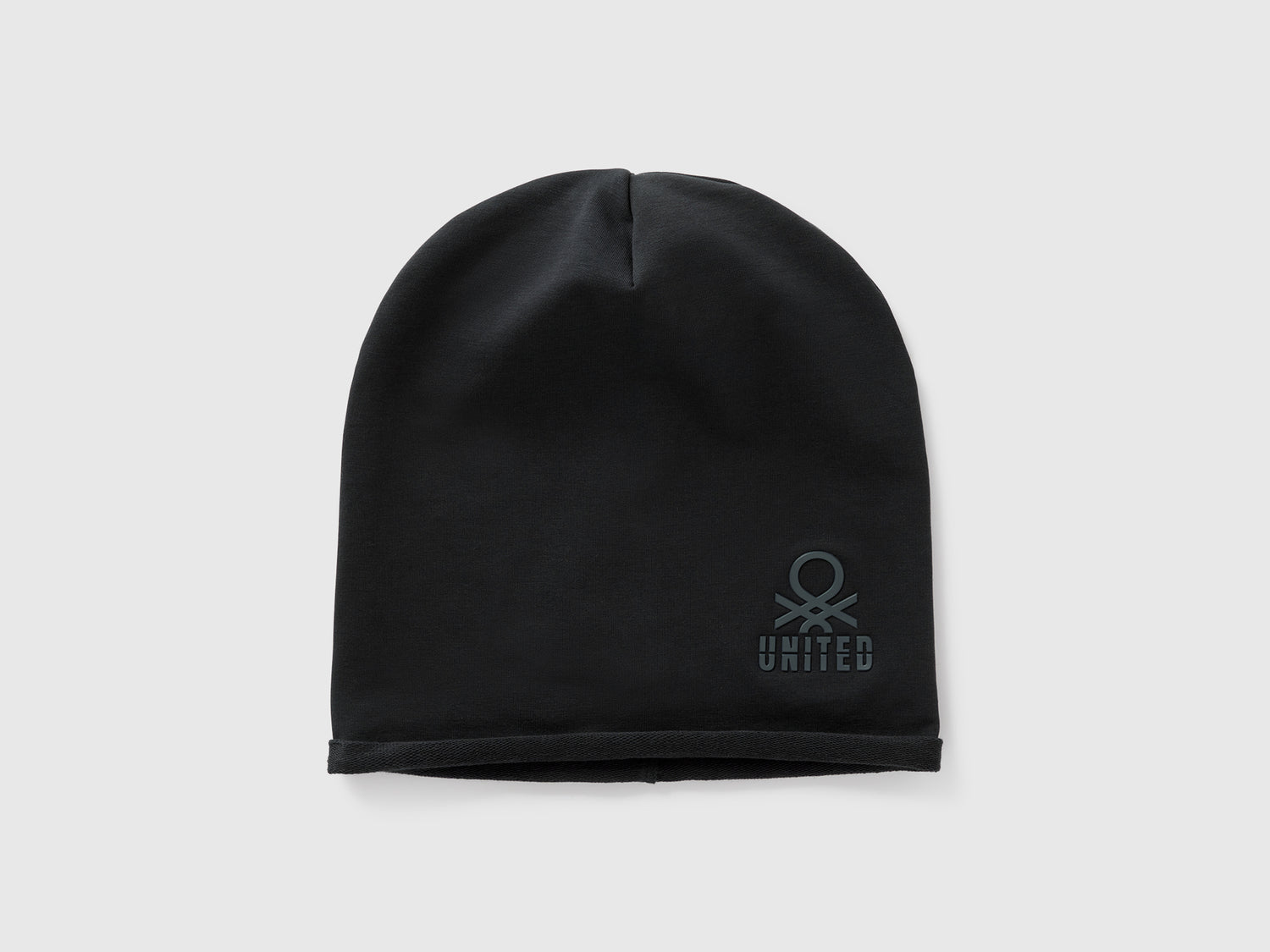 Cuffietta in cotone stretch da bambino nero | Benetton Outlet