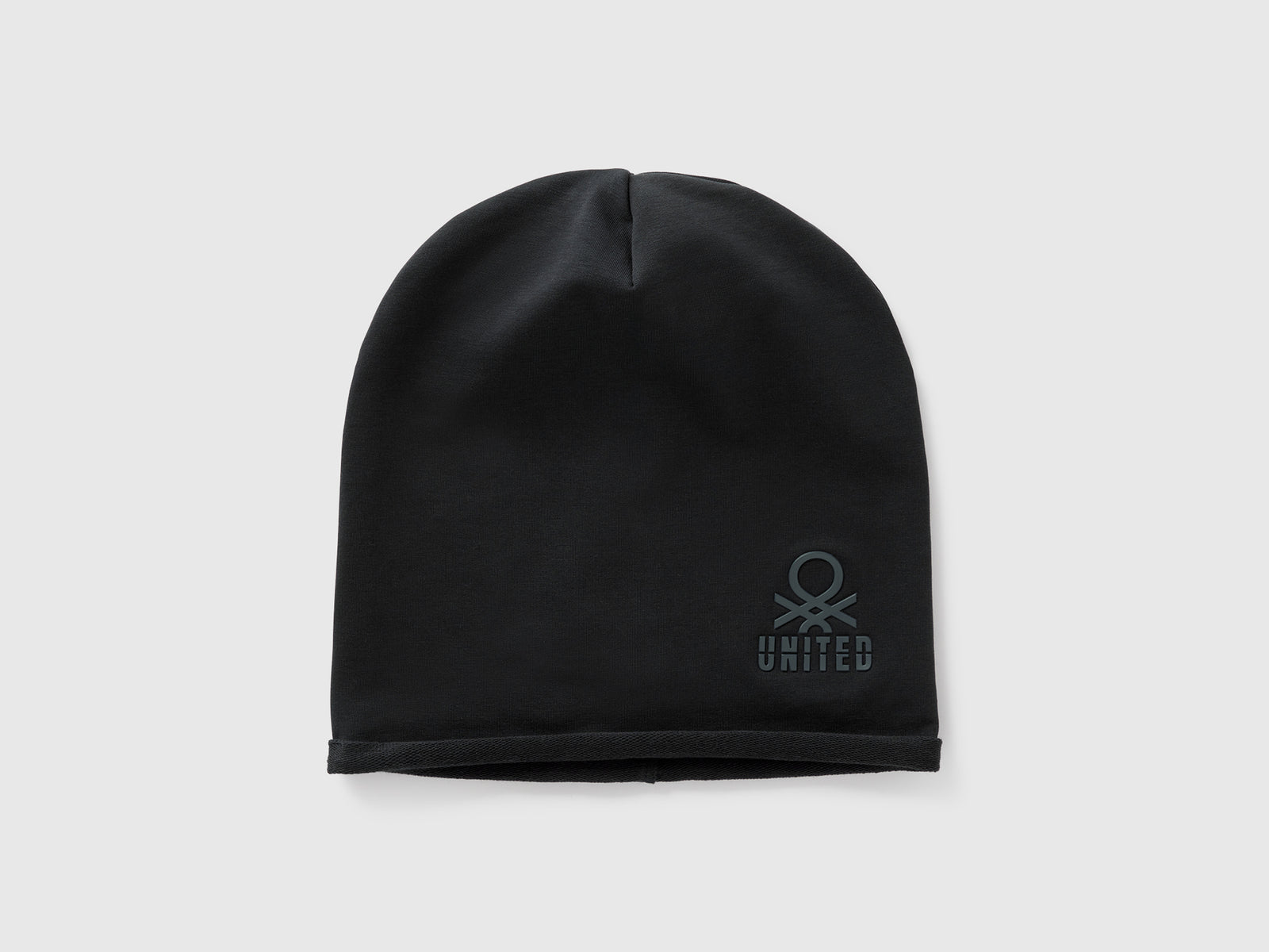 Cuffietta in cotone stretch da bambino nero | Benetton Outlet