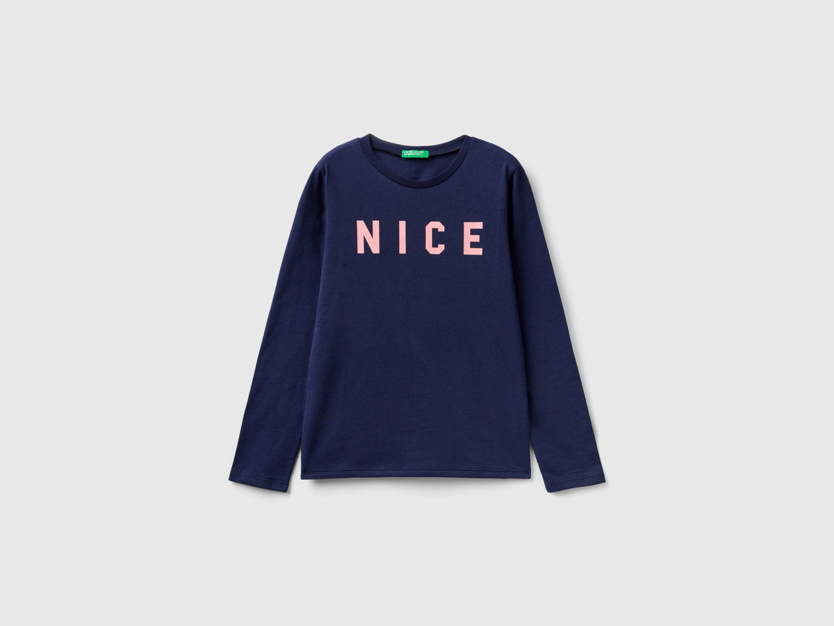 T-shirt con stampa lettering