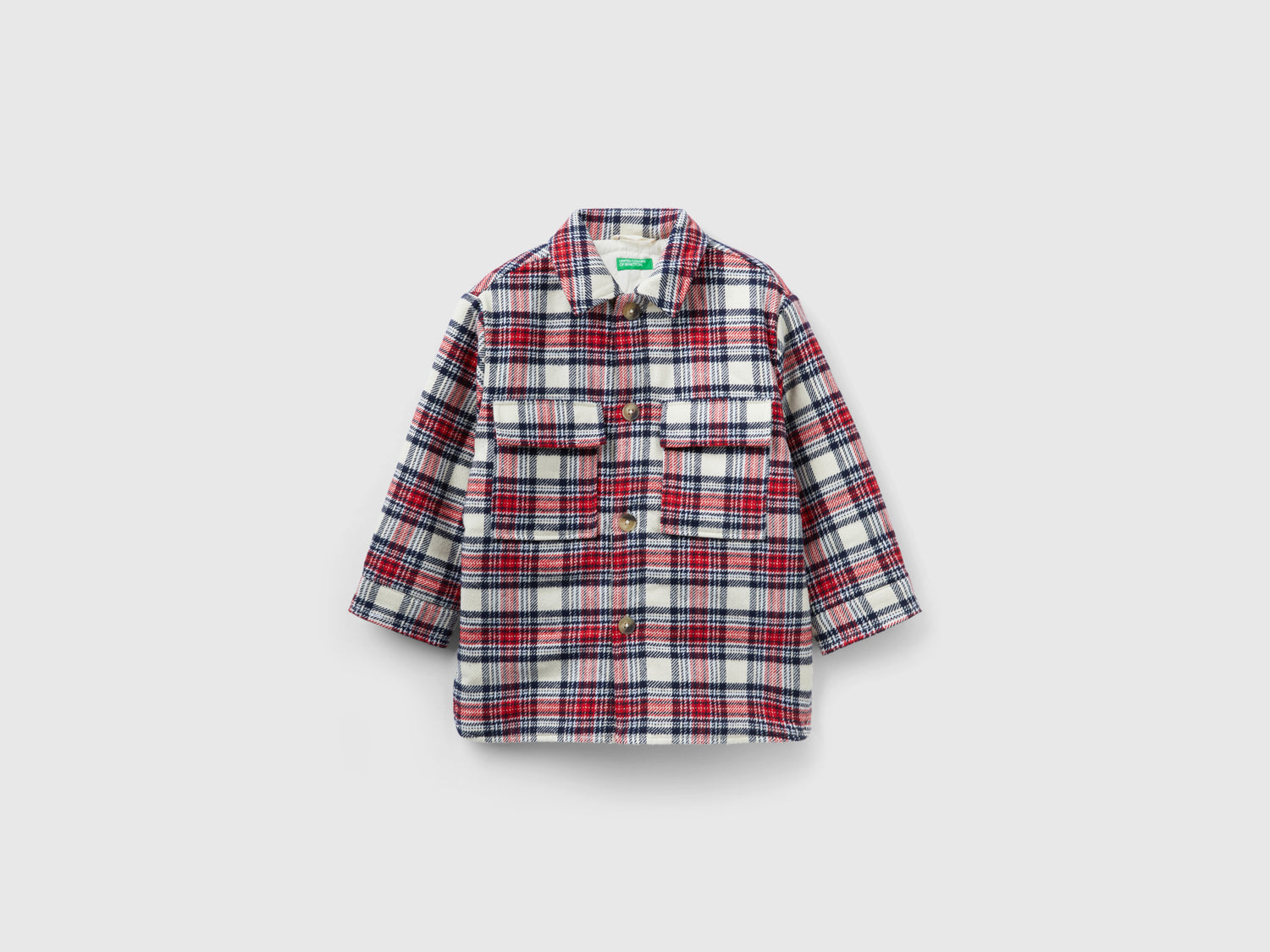 Giacca a quadri imbottita da bimbo multi-color | Benetton Outlet
