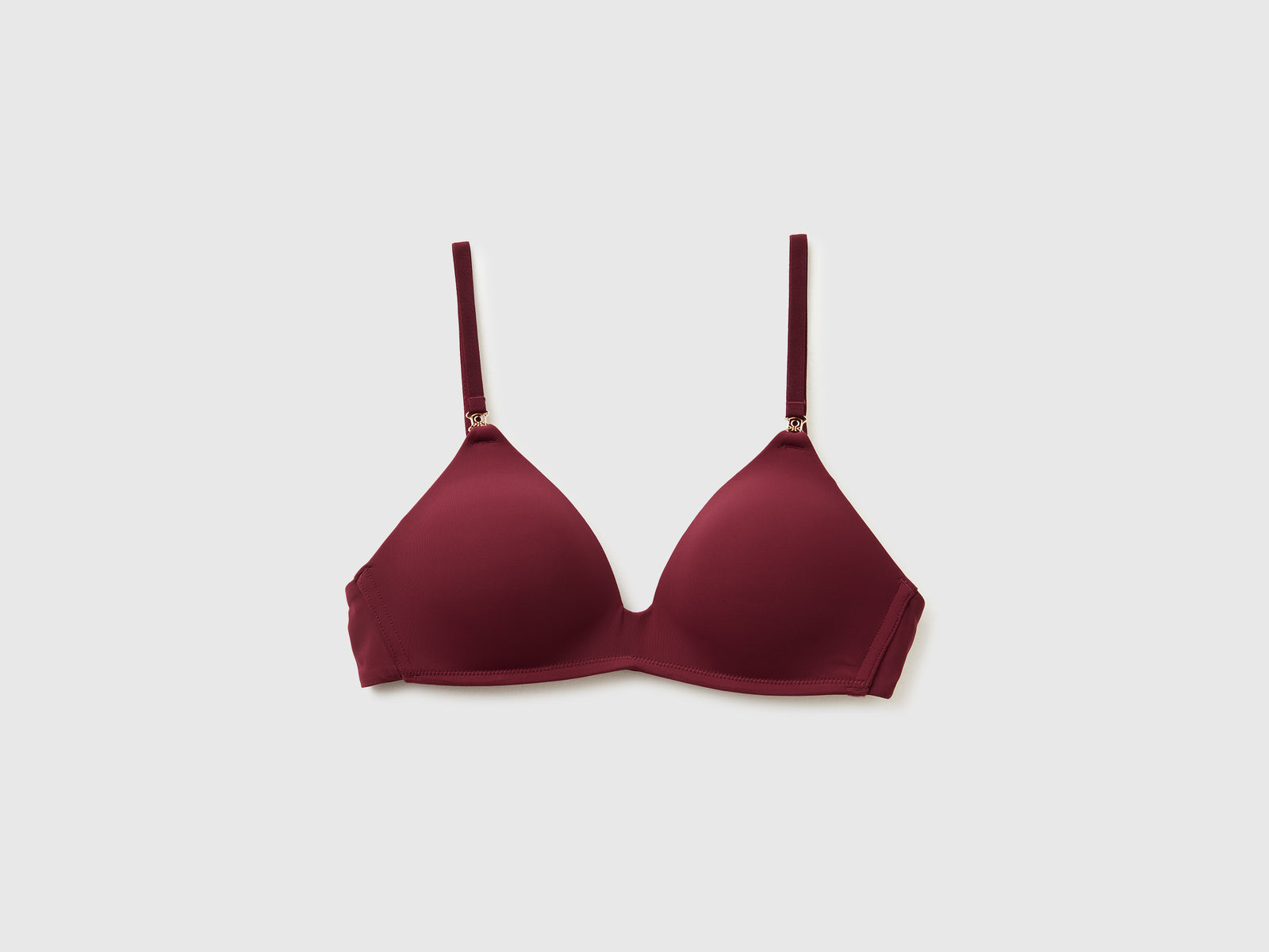 Reggiseno a triangolo imbottito da donna bordeaux | Benetton Outlet