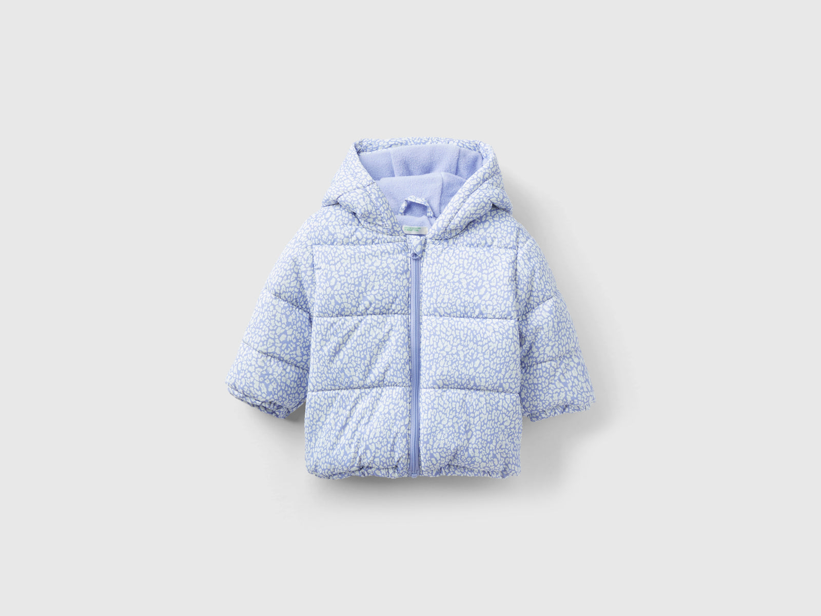 Giubbotto fantasia con zip e cappuccio da neonato multi-color | Benetton Outlet