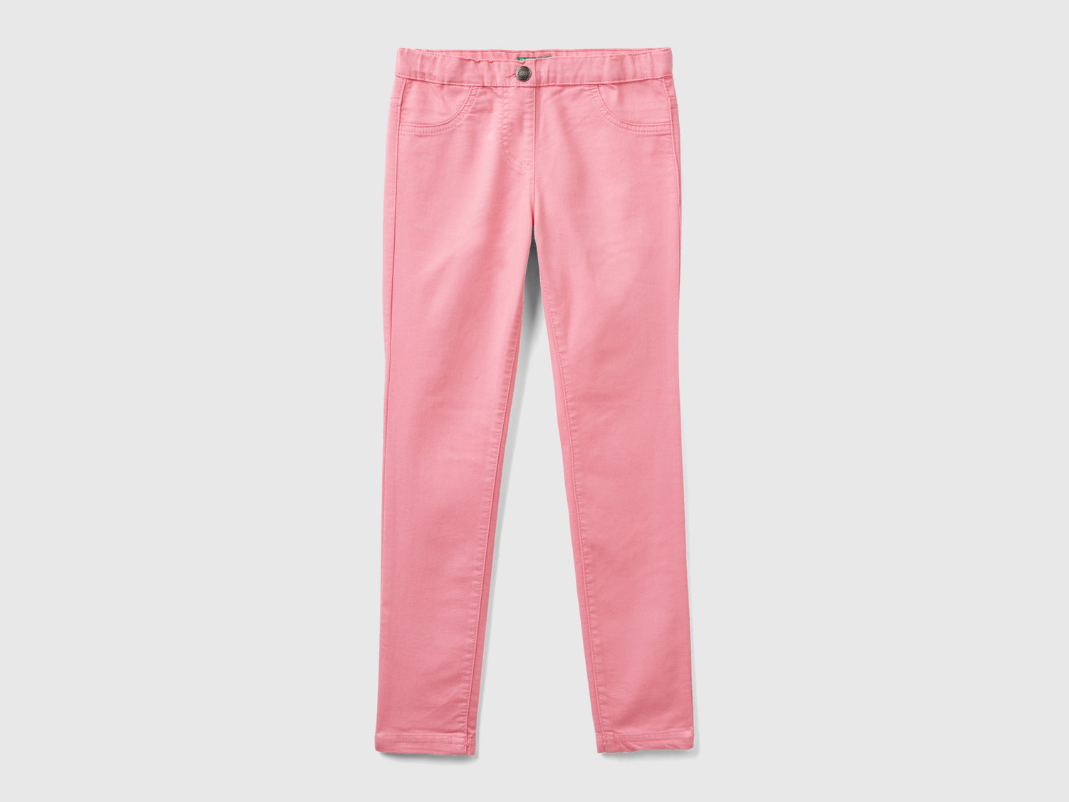 Pantaloni super skinny da bambina rosa | Benetton Outlet