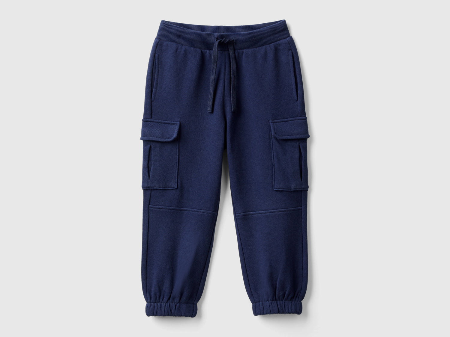 Pantaloni cargo in felpa da bimbo blu scuro | Benetton Outlet