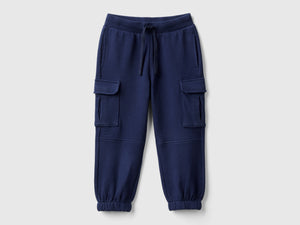 Pantaloni cargo in felpa