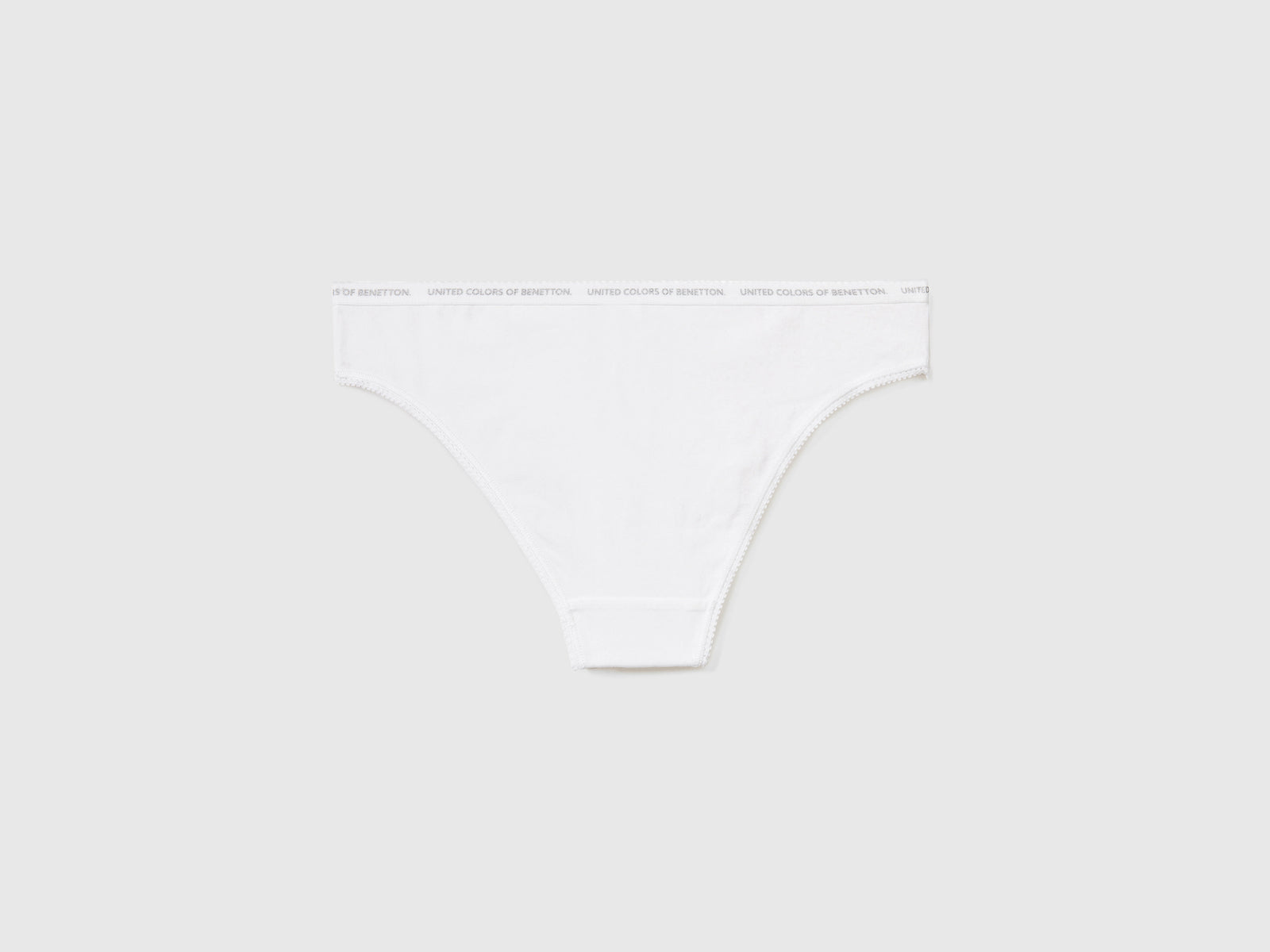 Slip in cotone biologico stretch da donna bianco 2 | Benetton Outlet