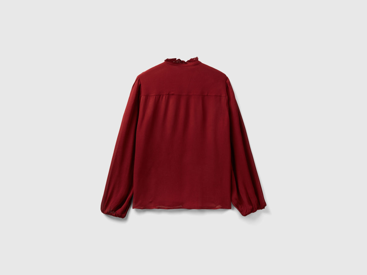 Camicia fluida con rouches