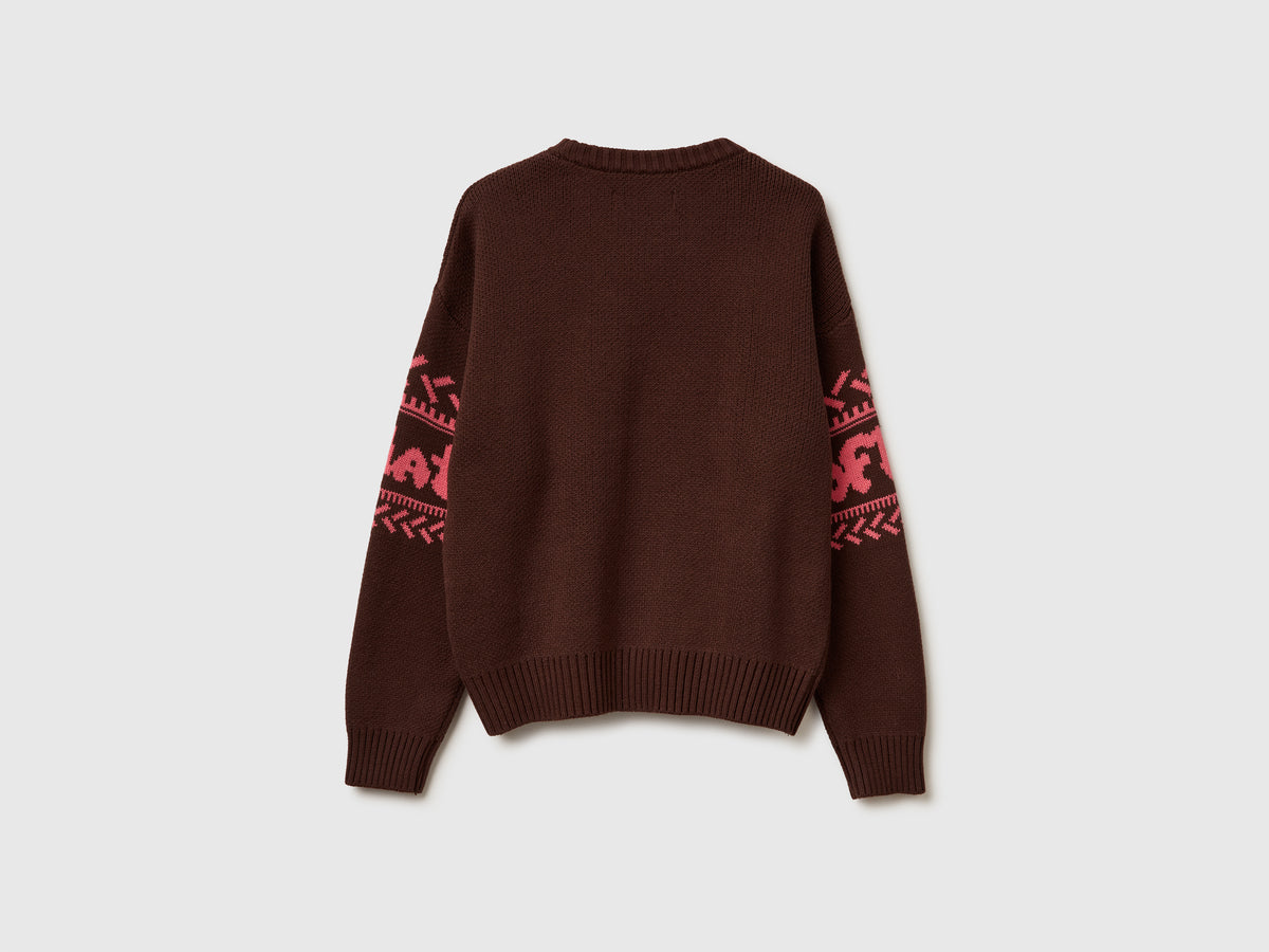 Maglione con intarsi