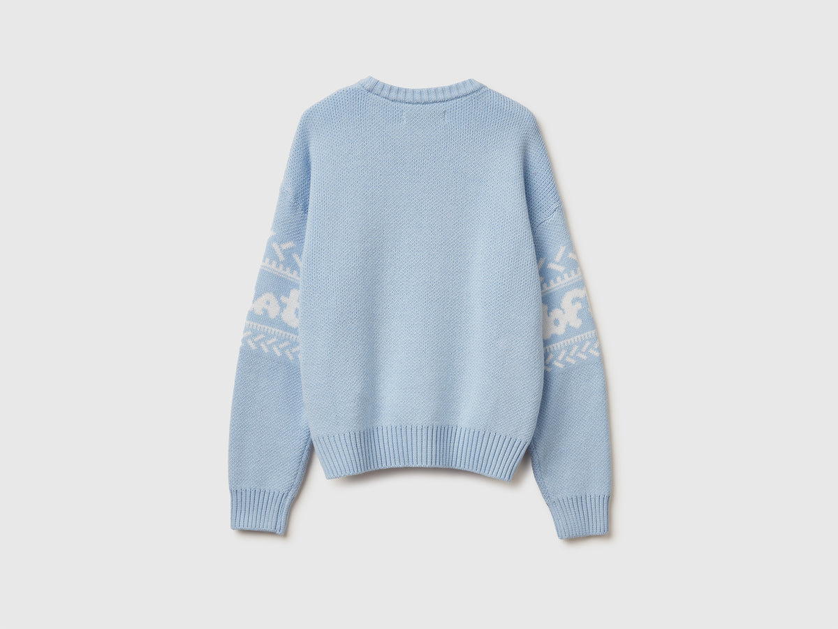 Maglione con intarsi