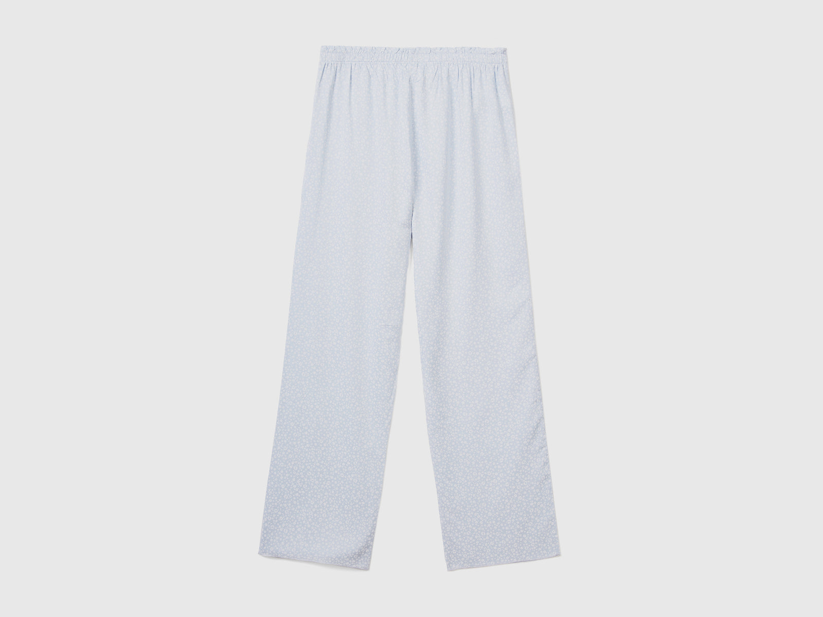 Pantaloni lunghi da pigiama realizzati in morbido e fluido Modal® da donna celeste 2 | Benetton Outlet