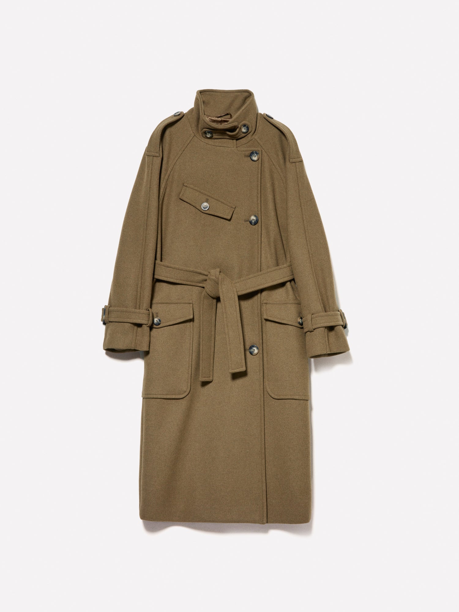 Cappotto comfort fit con tasconi da donna verde militare | Sisley Outlet