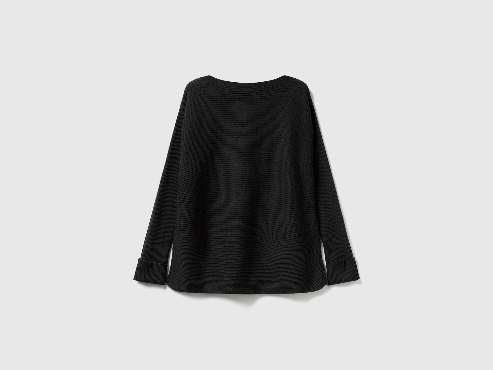 Maglia con scollo a barchetta da donna nero 2 | Benetton Outlet