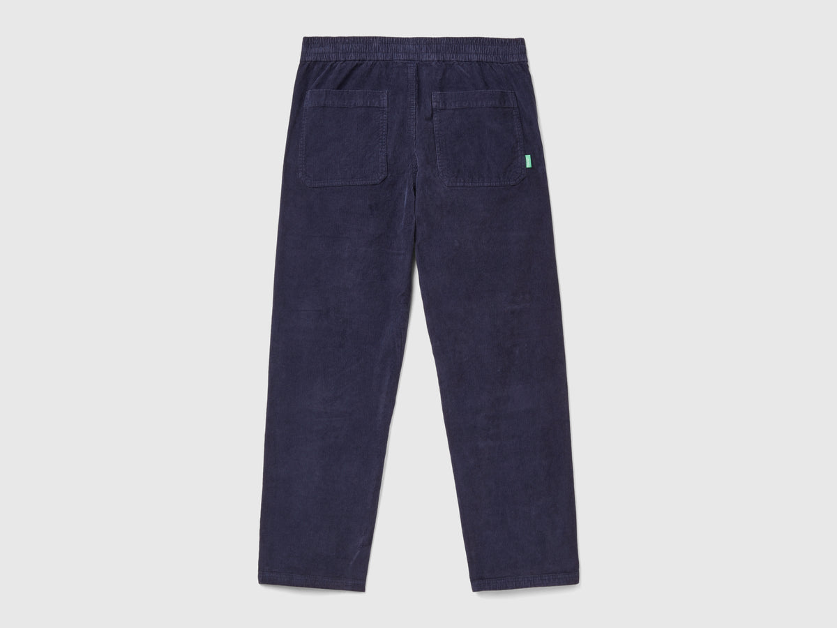Joggers in velluto con coulisse