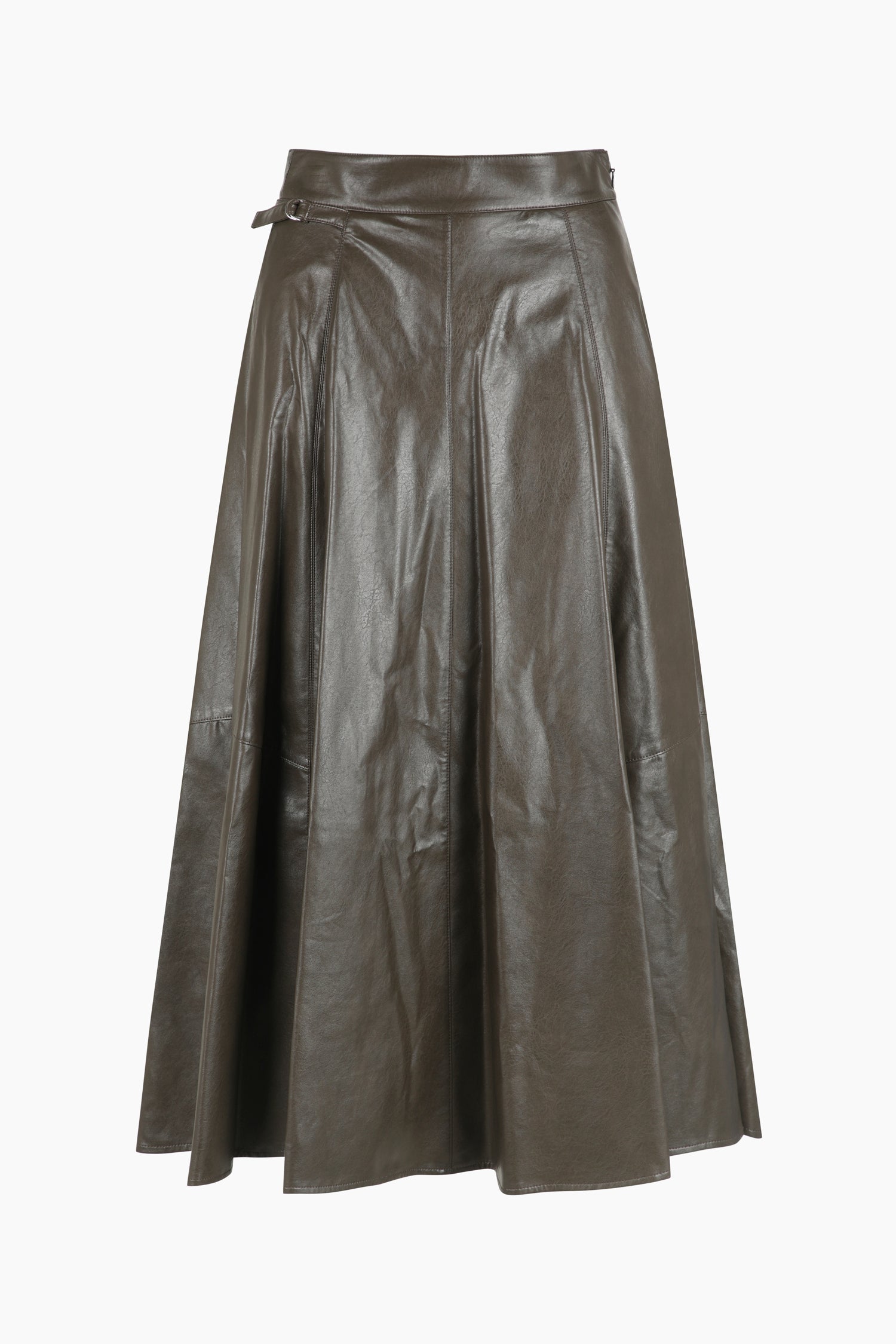 Gonna lunga a ruota da donna marrone scuro | Sisley Outlet