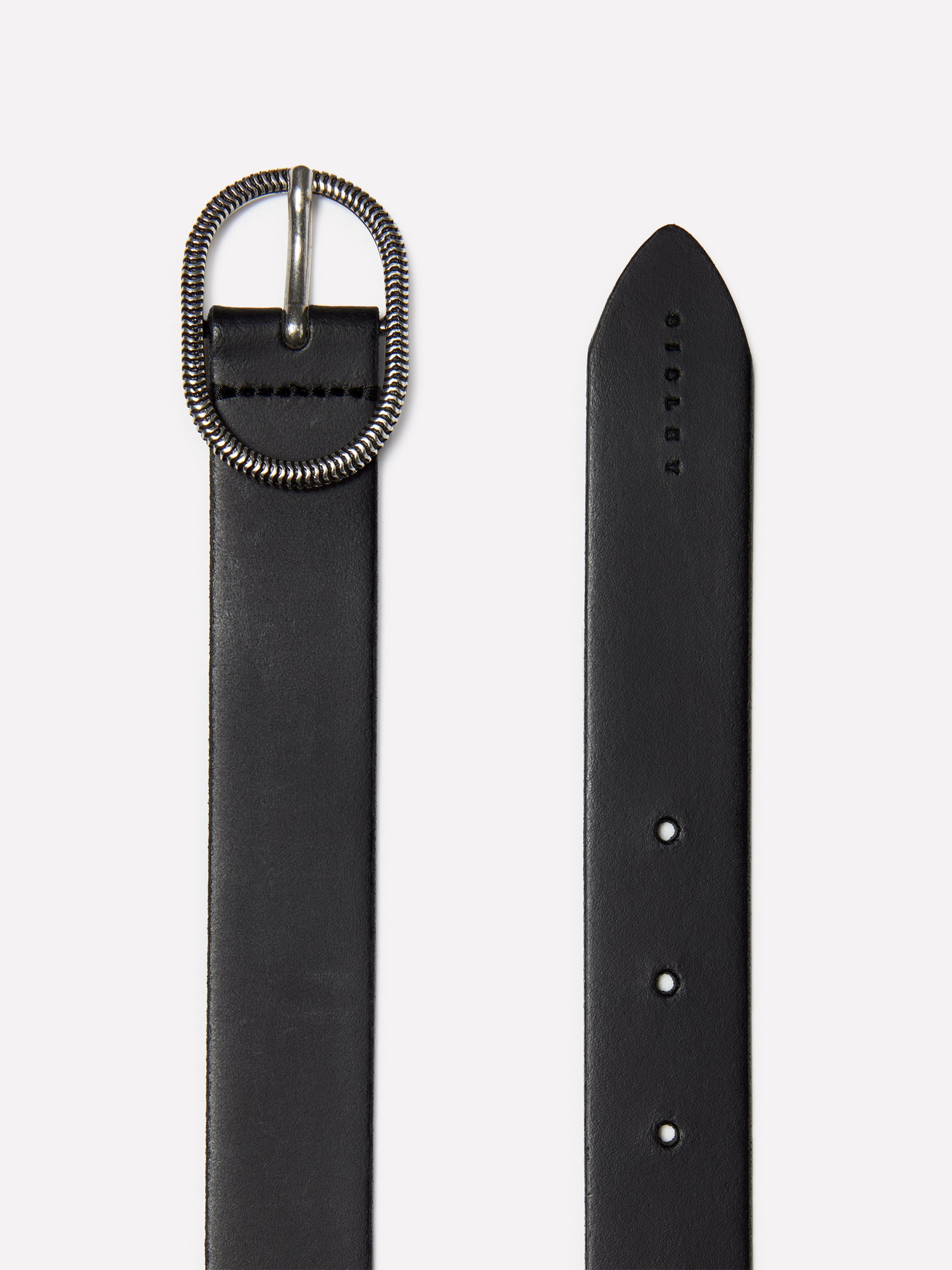 Cintura in pelle con fibbia decorativa da donna nero 2 | Sisley Outlet