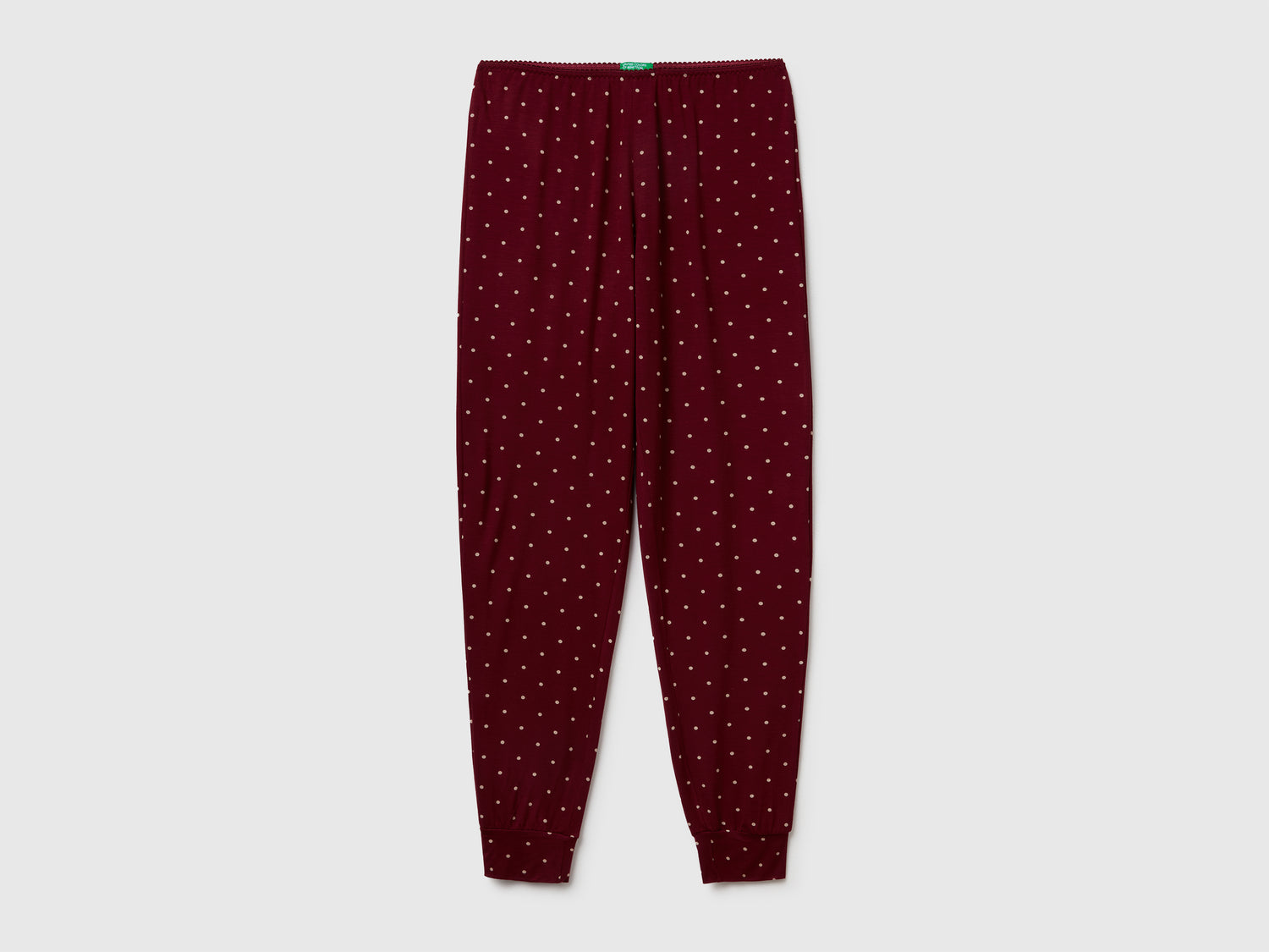 Pantaloni rossi con stampa pois da donna bordeaux | Benetton Outlet