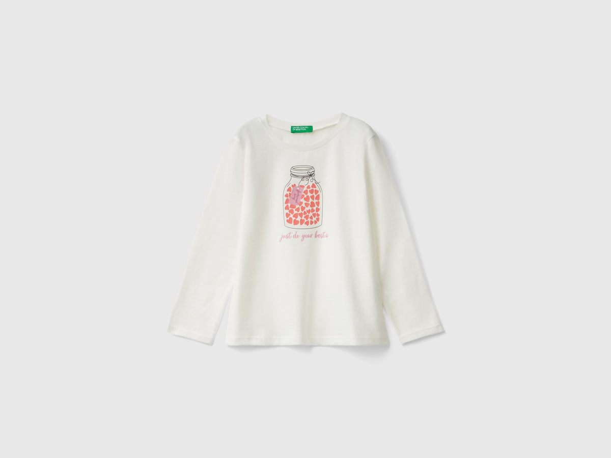Maglietta regular fit con stampa