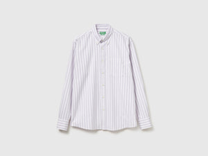 Camicia a righe regular fit button down