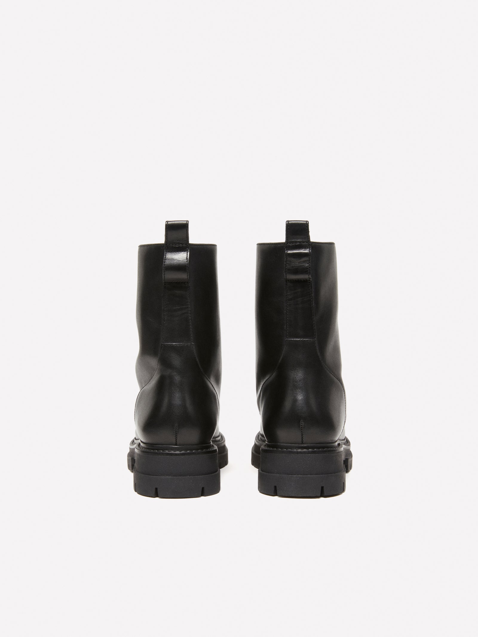 Anfibi in 100% pelle da donna nero 2 | Sisley Outlet