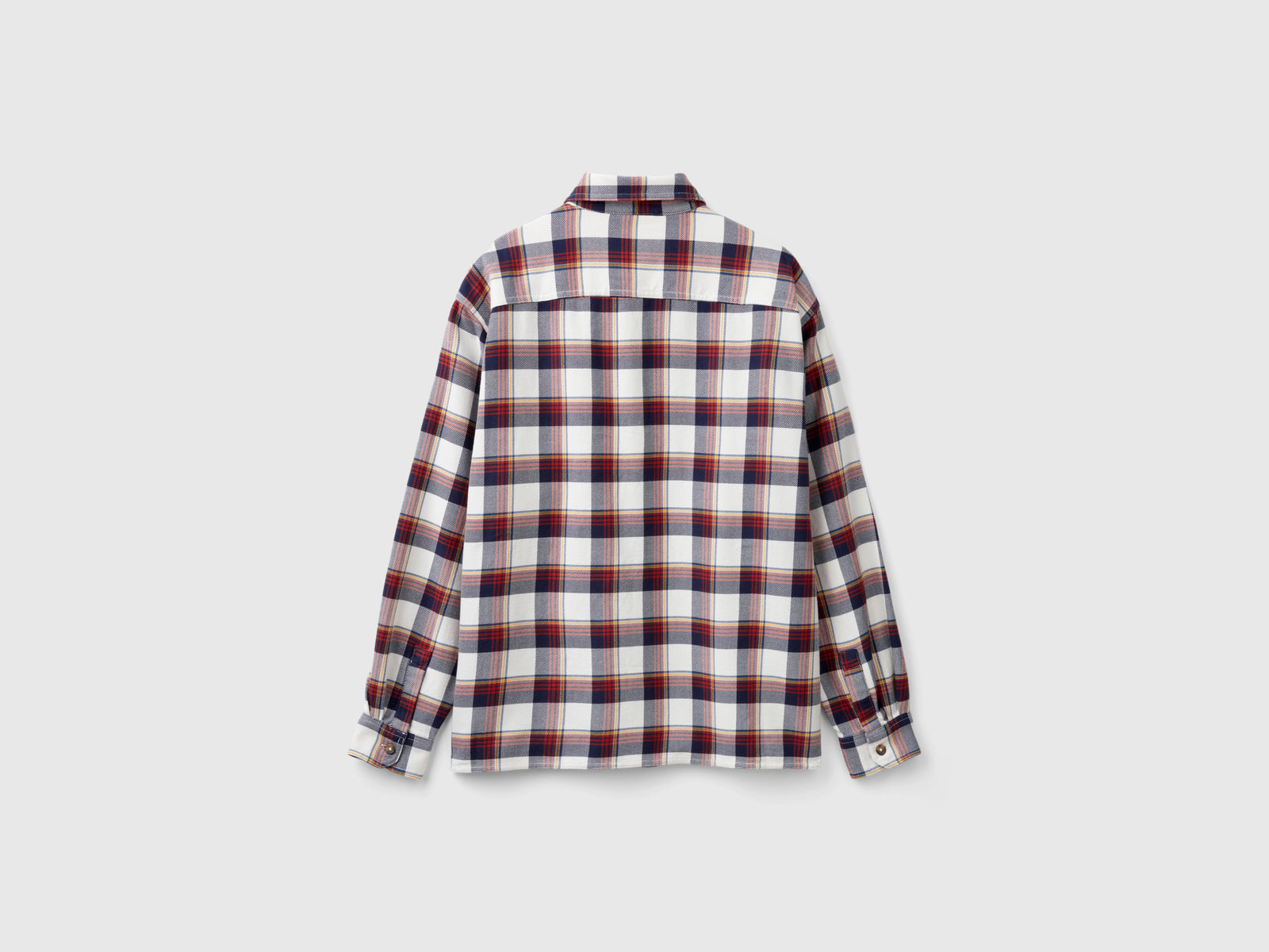 Overshirt in flanella tartan da uomo multi-color 2 | Benetton Outlet