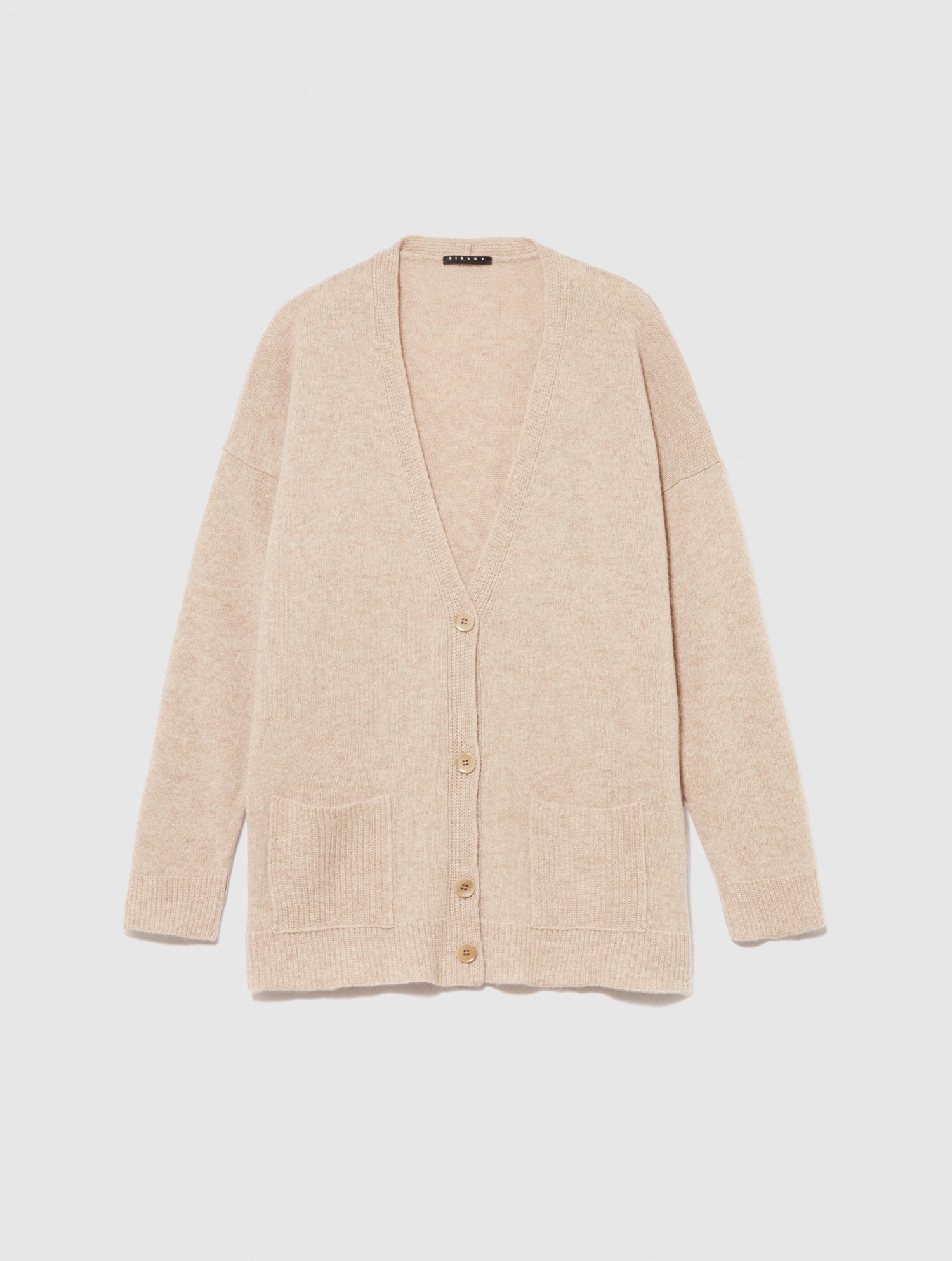Cardigan boy fit da donna beige | Sisley Outlet