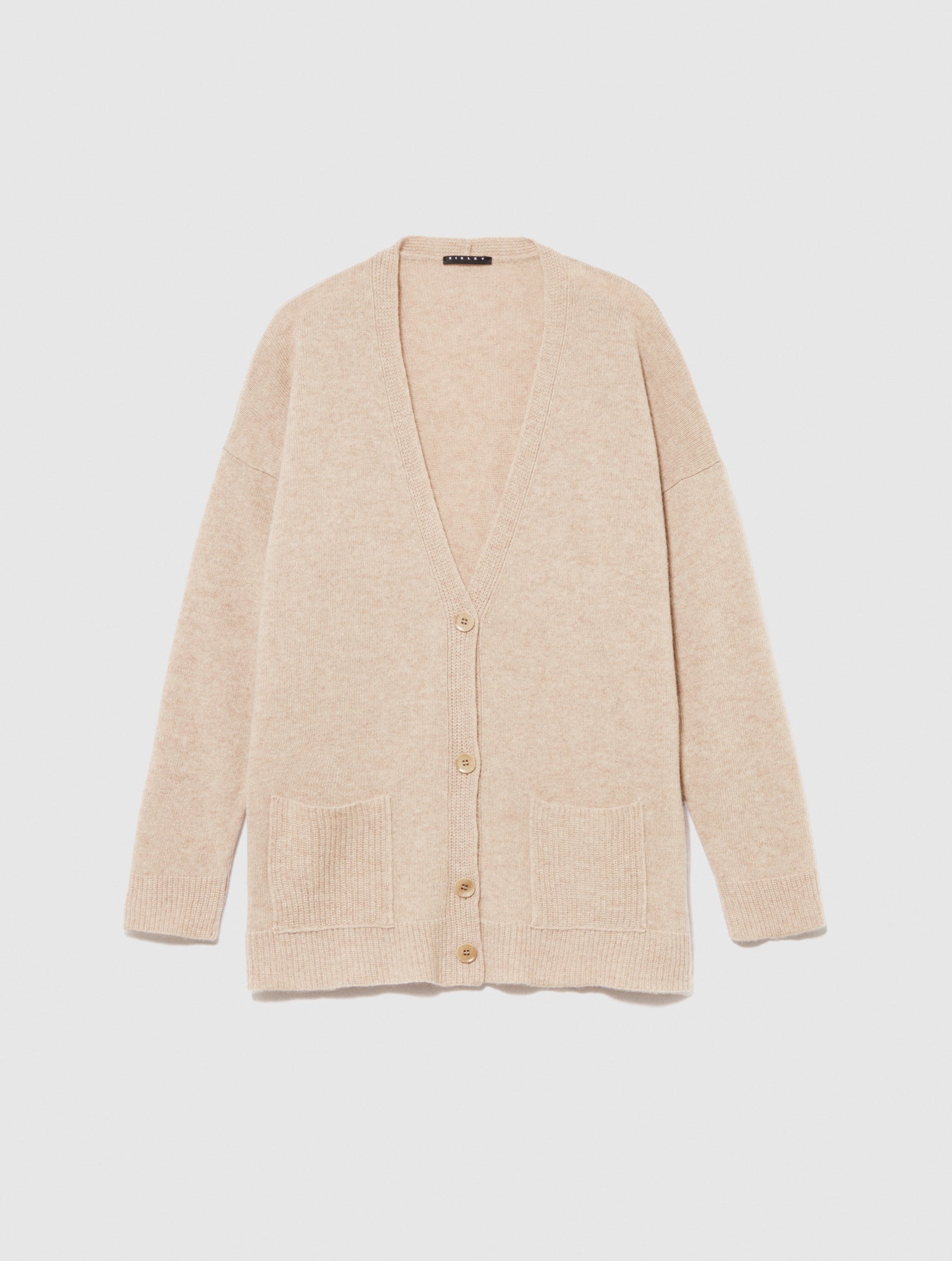 Cardigan boy fit da donna beige | Sisley Outlet