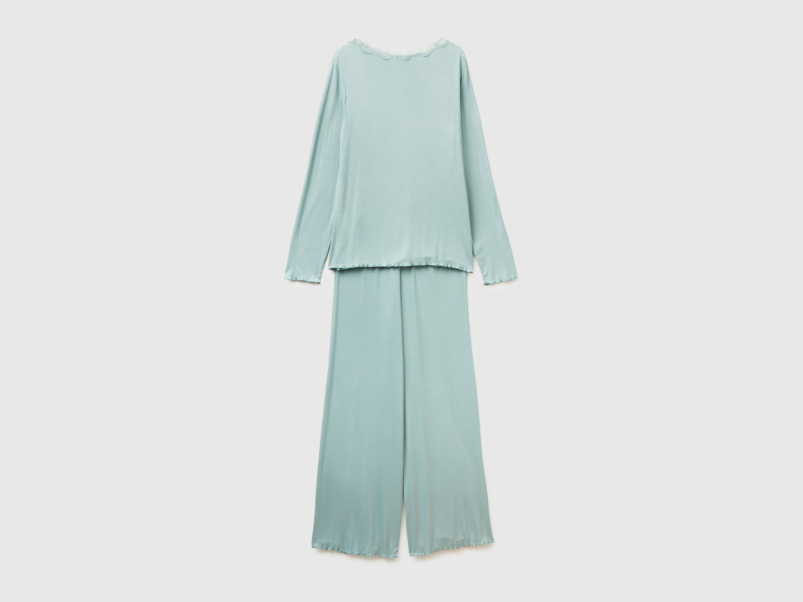 Pigiama in Modal da donna verde acqua 2 | Benetton Outlet