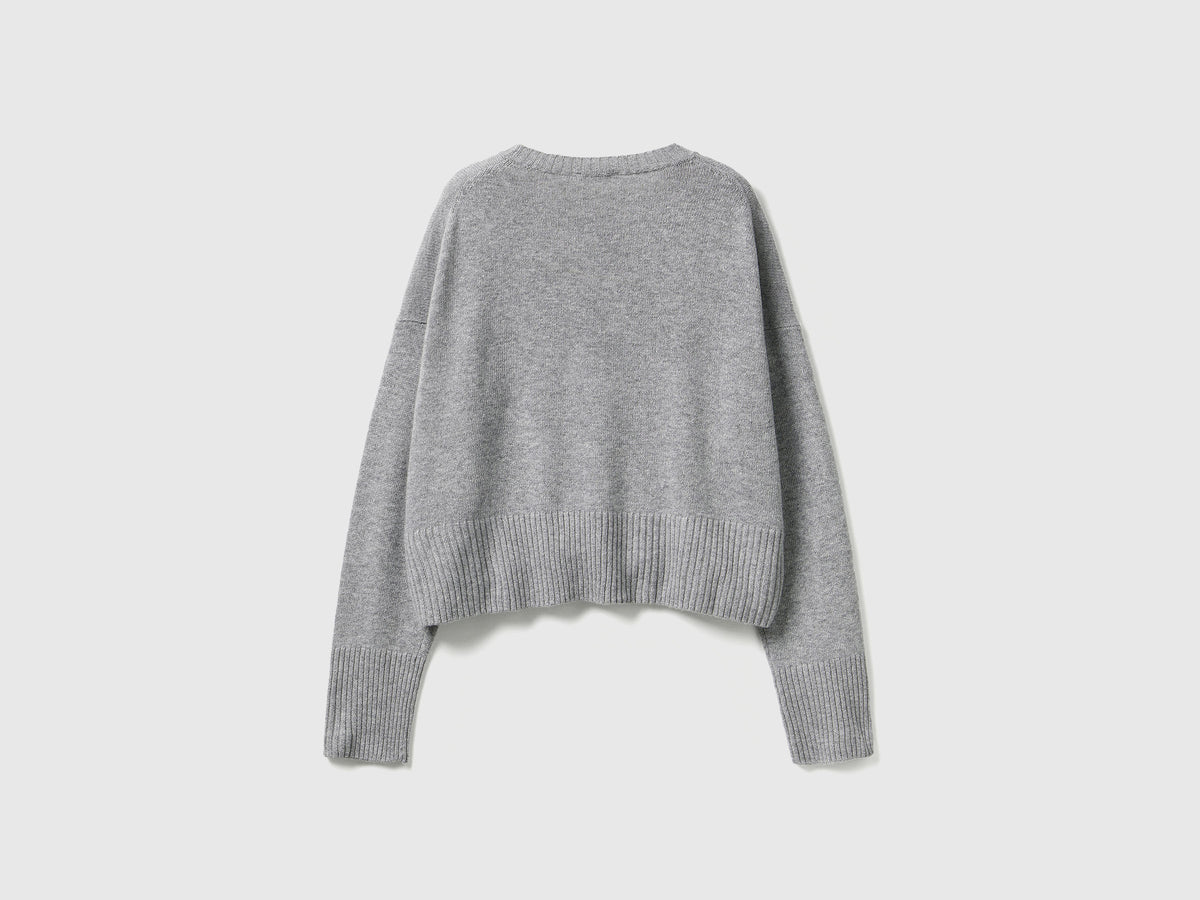 Maglione in misto lana e viscosa