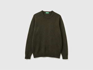 Maglia girocollo in pura lana Merino