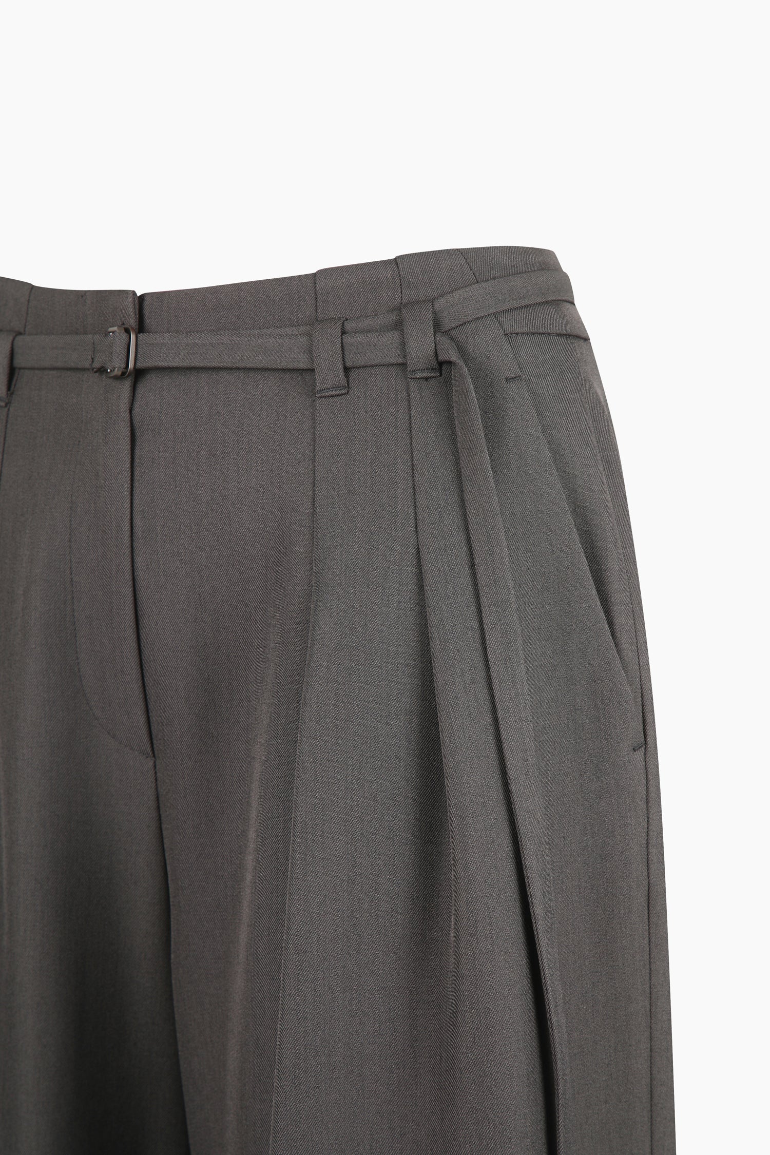 Pantaloni a vita alta con cintura da donna grigio 3 | Sisley Outlet