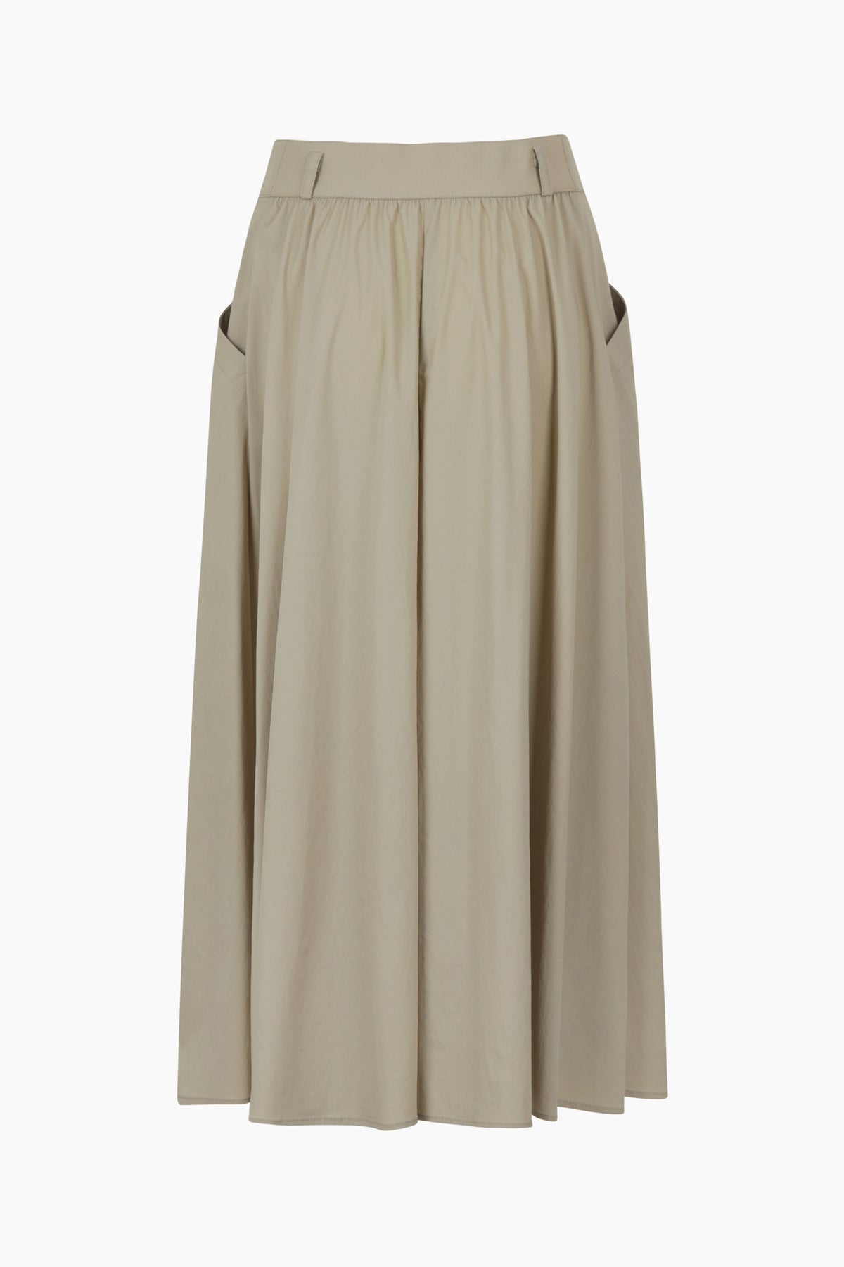 Pantaloni ampi cropped chiaro