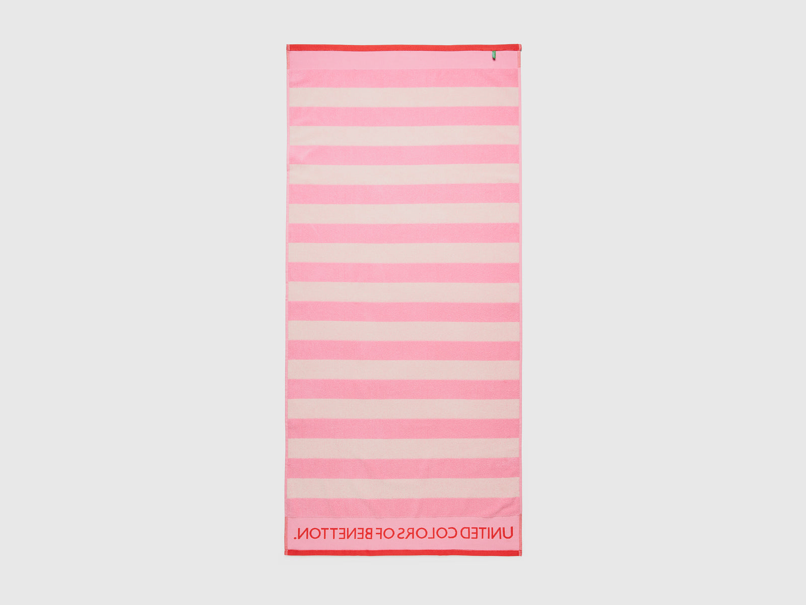 Telo mare a righe rosa e bianco da bambino multi-color 2 | Benetton Outlet